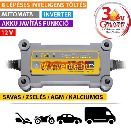 Gysflash 6.12A akkutöltő