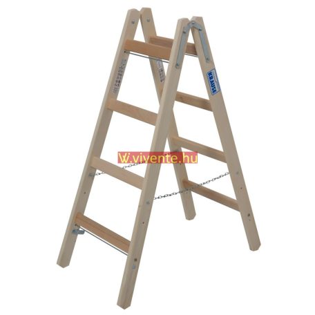 Krause STABILO Professional két oldalon járható fa állólétra, 2x4 fokos