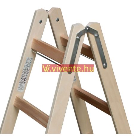 Krause STABILO Professional két oldalon járható fa állólétra, 2x4 fokos