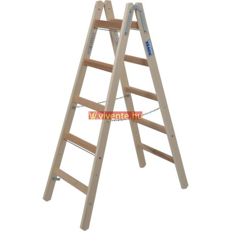 Krause STABILO Professional két oldalon járható fa állólétra, 2x5 fokos