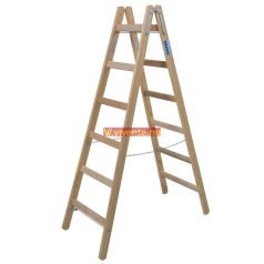  Krause STABILO Professional két oldalon járható fa állólétra, 2x6 fokos