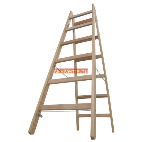 Krause STABILO Professional két oldalon járható fa állólétra, 2x6 fokos
