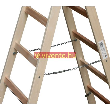 Krause STABILO Professional két oldalon járható fa állólétra, 2x6 fokos
