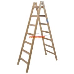   Krause STABILO Professional két oldalon járható fa állólétra, 2x7 fokos