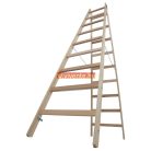 Krause STABILO Professional két oldalon járható fa állólétra, 2x9 fokos