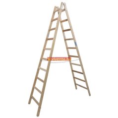   Krause STABILO Professional két oldalon járható fa állólétra, 2x10 fokos