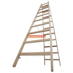   Krause STABILO Professional két oldalon járható fa állólétra, 2x10 fokos