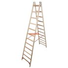 Krause STABILO Professional két oldalon járható fa állólétra, 2x12 fokos